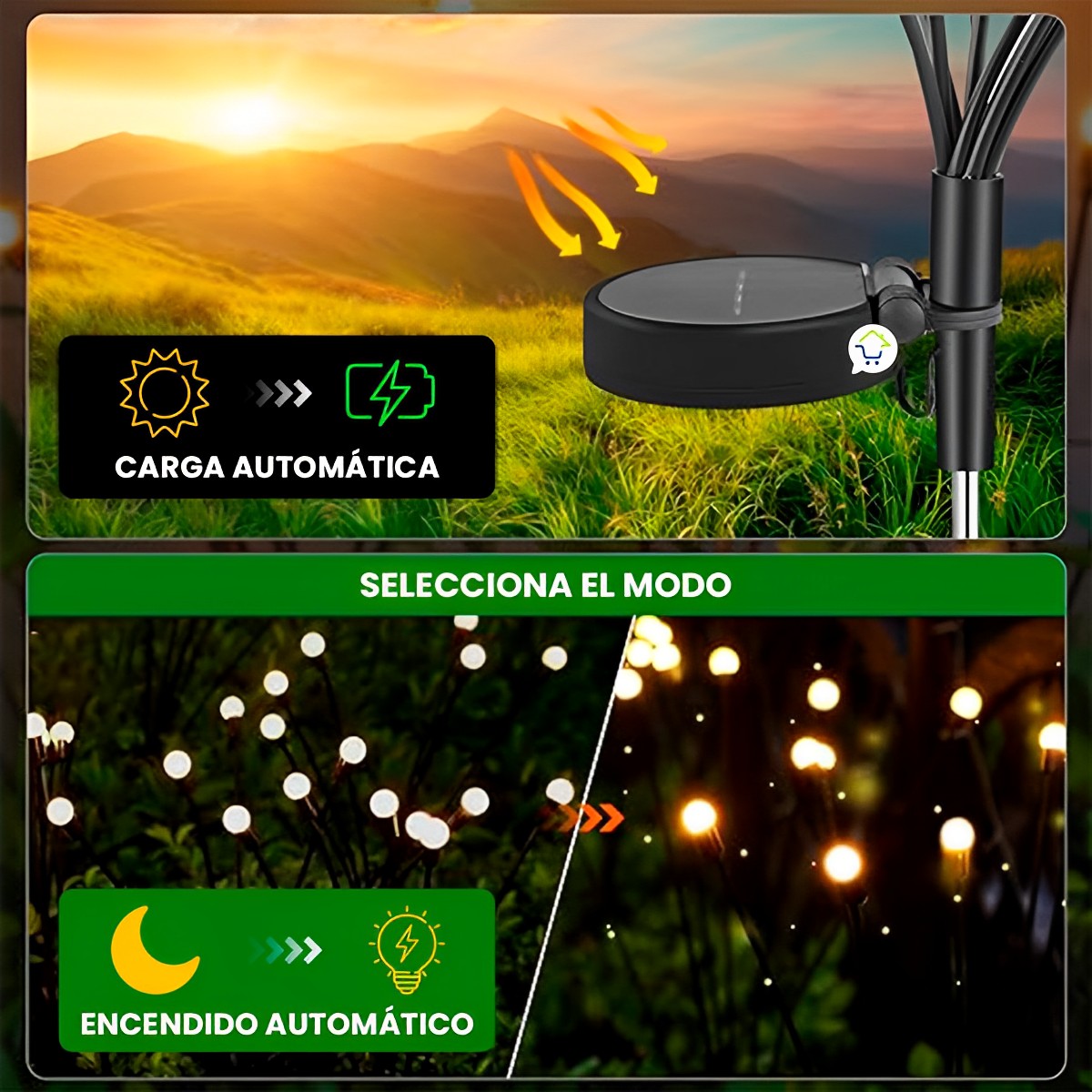 LUCES DE HADAS CON ENERGIA SOLAR OFERTA 2X1
