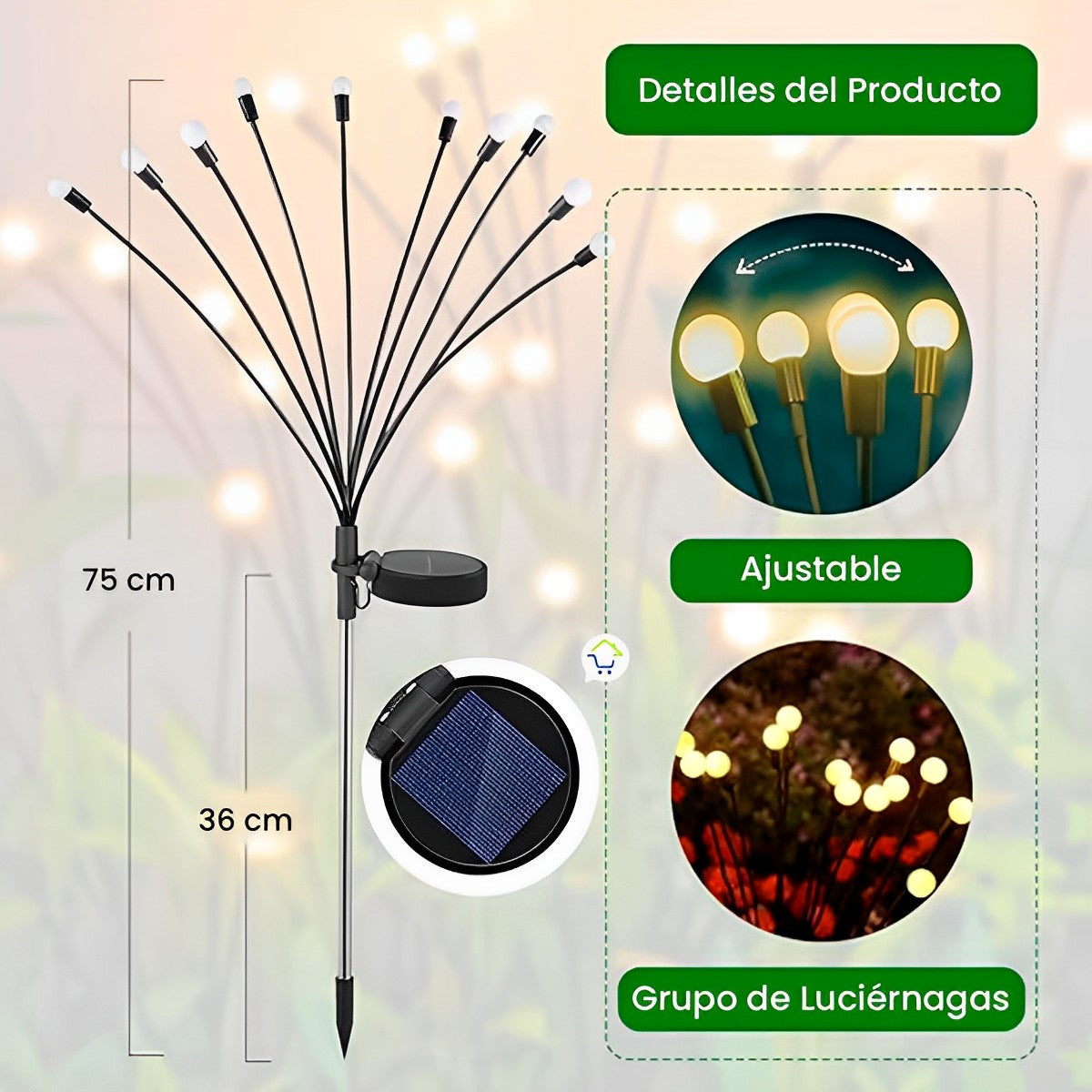 LUCES DE HADAS CON ENERGIA SOLAR OFERTA 2X1