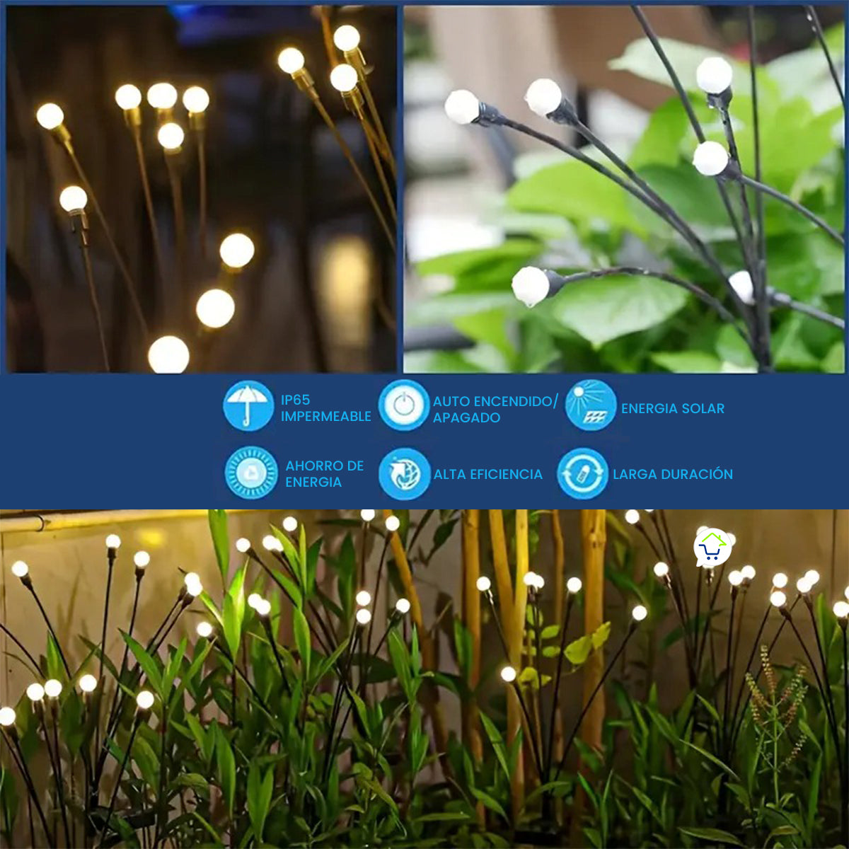 LUCES DE HADAS CON ENERGIA SOLAR OFERTA 2X1