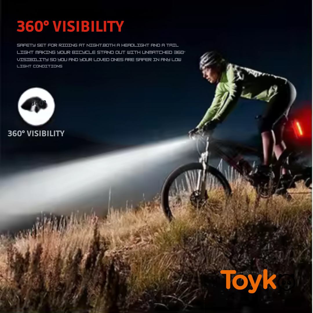 LUZ ULTRA LED RECARGABLE CONTRA ACCIDENTES EN BICICLETA 🚲