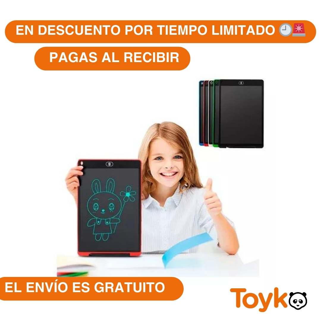 TABLET MAGICA BORRABLE PARA DIBUJAR / TAMAÑO PANTALLA 22CM LARGO x 14CM DE ANCHO