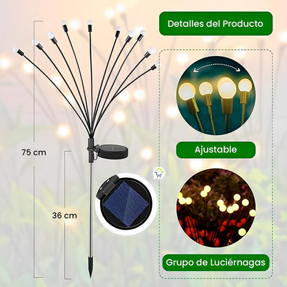LUCES DE HADAS CON ENERGIA SOLAR OFERTA 2X1
