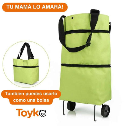 CARRITO PLEGABLE PARA MERCAR / ES PORTATIL, MUY RESISTENTE Y LE CABE DE TODO!