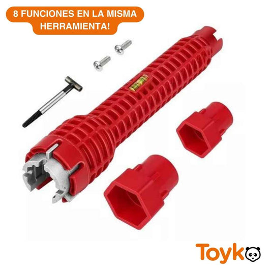 LLAVE MULTI FUNCIÓN PARA PLOMERIA  / ¡8 FUNCIONES EN LA MISMA HERRAMIENTA!