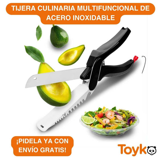TIJERA CULINARIA MULTIFUNCIONAL DE ACERO INOXIDABLE