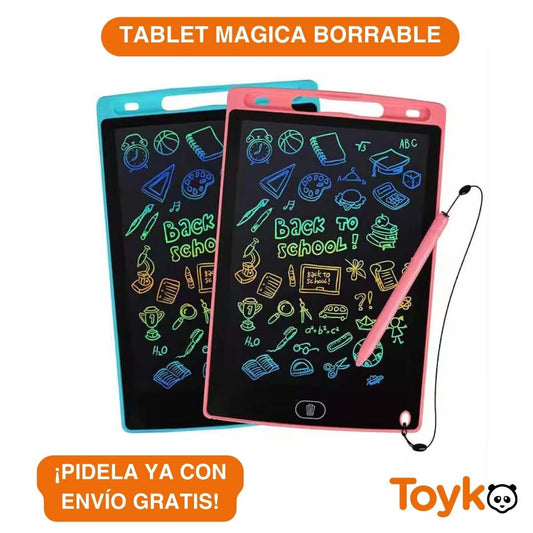 TABLET MAGICA BORRABLE PARA DIBUJAR / TAMAÑO PANTALLA 22CM LARGO x 14CM DE ANCHO