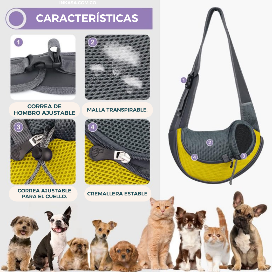MOCHILA CARGADOR DE MASCOTAS 50% DE DESCUENTO