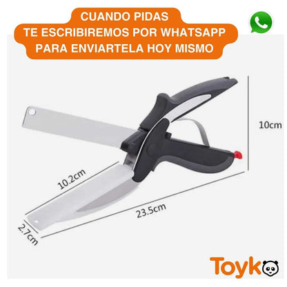 TIJERA CULINARIA MULTIFUNCIONAL DE ACERO INOXIDABLE