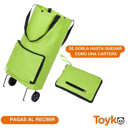 CARRITO PLEGABLE PARA MERCAR / ES PORTATIL, MUY RESISTENTE Y LE CABE DE TODO!