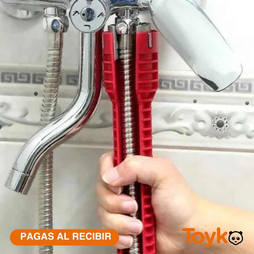 LLAVE MULTI FUNCIÓN PARA PLOMERIA  / ¡8 FUNCIONES EN LA MISMA HERRAMIENTA!