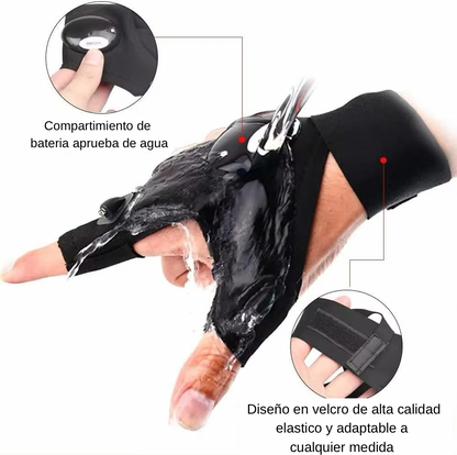 GLOWFLEX® GUANTES CON LINTERNA LED ¡50% DE DESCUENTO!