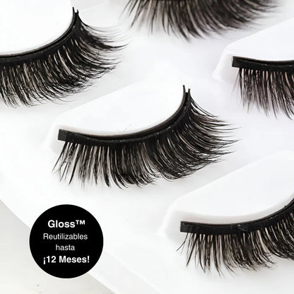Gloss™ Kit de 4 Pestañas Magnéticas.